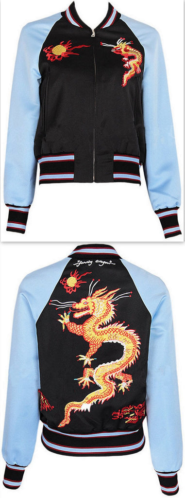 Dragon Embroidered Jacket - DESIGNER INSPIRED FASHIONS
