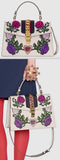 Sylvie Embroidered Medium Top Handle Bag