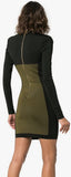 V-Neck Stretch Mini Dress