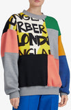 Graffiti Print Panel Sweatshirt