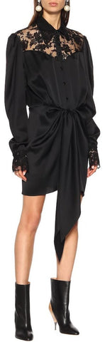 Hebei Lace Detail Shirt-Dress | DESIGNER INSPIRED FASHIONS