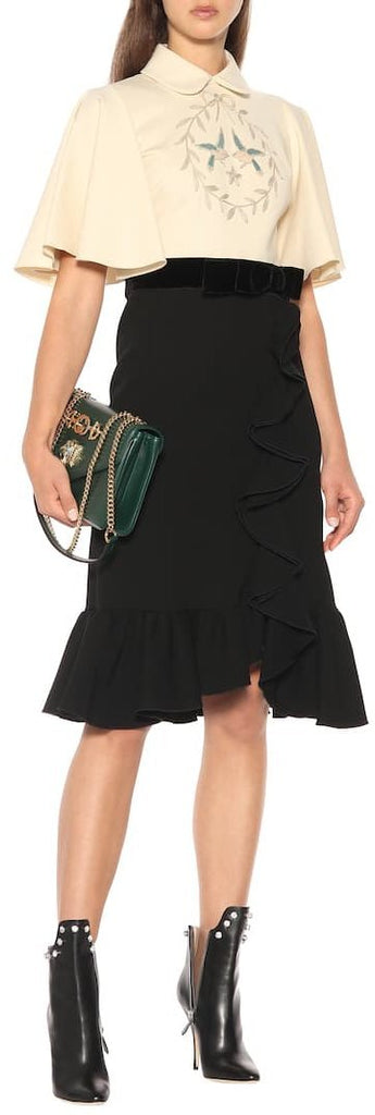 Embroidered Midi Dress