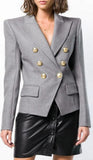 Double Breasted Blazer in Grey