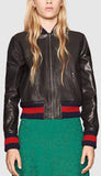 Dragonfly Embroidered Leather Jacket - DESIGNER INSPIRED FASHIONS