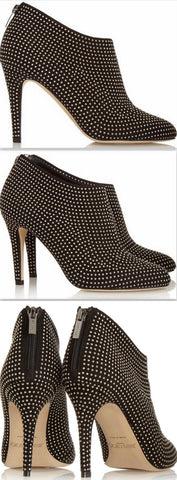 'Mendez' Studded Suede Ankle Boots - DESIGNER INSPIRED FASHIONS