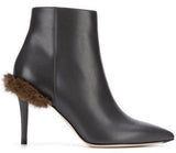 Furryous Ankle Boots - Brown Fur or Purple Fur