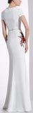 Embellished-Collar Floral-Embroidered Maxi Dress | DESIGNER INSPIRED FASHIONS