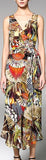 Fan Print Silk-Blend Crepe De Chine Jumpsuit