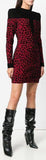 Open-Knit and Leopard Dress