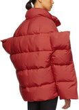 Red Down Oversized Puffer Jacket