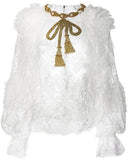 Embellished Bow Lace Blouse *Limited Stock*