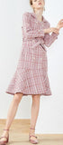 Double-Breasted Tweed Coat