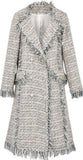 Fringed Tweed Coat