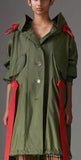 Tape Detail Showerproof Hooded Parka