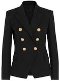 Double-Breasted Blazer Jacket in Black or White - DESIGNER INSPIRED FASHIONS