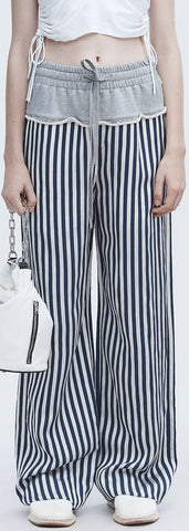 Terry Stripe Combo Pants