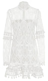 'Callisto' Lace Dress, White