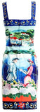 Bead-Embellished Printed Dress | DESIGNER INSPIRED FASHIONS