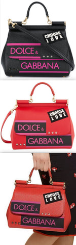 Sicily Choose Love Tote - Black or Red