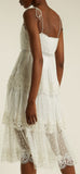 Meridian Circle-Lace Silk Dress