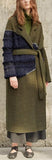 Fringe-Paneled Coat