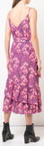Leopard Print Tiered Pink Dress