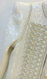 Embellished Military Jacket - White *Only a few left*