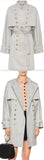 Cotton Gabardine Trenchcoat, Grey
