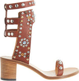 'Carol' Studded Sandals in Blue or Brown - DESIGNER INSPIRED FASHIONS