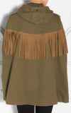 Fringed Cape Coat - DESIGNER INSPIRED FASHIONS