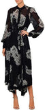 'Whitewave' Fluted Dress