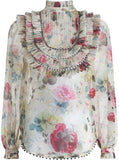 'Mischief' Tuck Frill Blouse