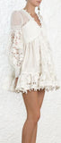 Corsage Embellished Mini Dress