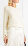 Crystal Embellished Sweater, White