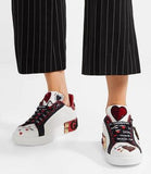 Amore Portofino Embellished Leather Sneakers
