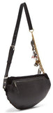 Small Velvet Jacquard Logo Belt Bag - Blue or Black