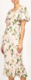 Lily Printed Fluted Cady Dress