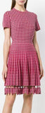 Check Fitted Dress