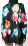 Rose Knit Longline Sweater