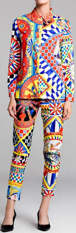 Printed Shirt and Pant Set