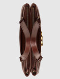 Arli Large Top Handle Bag - Black, Burgundy/Brown, White