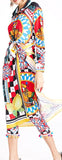 Carretto Print Shirt and Cropped Pant Set