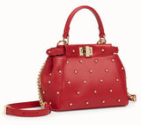 PEEKABOO XS Leather Mini-Bag - Black, Red, Pink, White