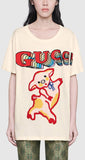Cotton T-Shirt with Piglet