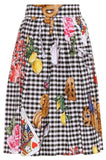 Checked Cotton Skirt