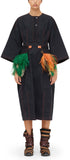 Feather Trim Coat Dress | DESIGNER INSPIRED FASHIONS