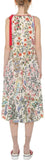 Flowers and Leaves Printed Dress