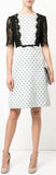 Spotted Lace Dress, White