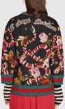 Garden Exclusive Printed Sweatshirt in Black - DESIGNER INSPIRED FASHIONS