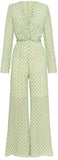 Polka Dot Silk-Blend Jumpsuit